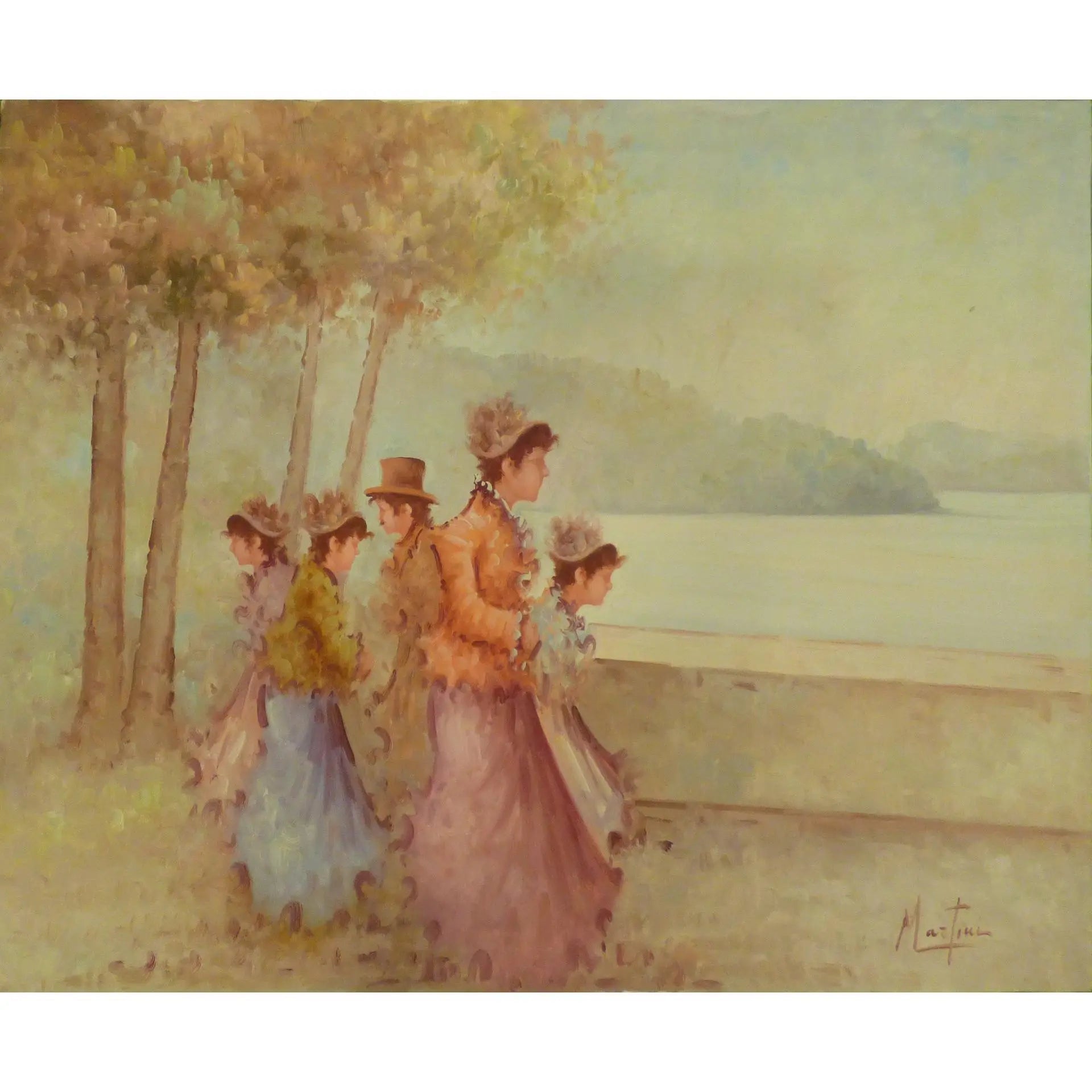 Painting Canvas Wall Art French Oil Painting MPantilli Ready To Hang For Home Wall Art Decoration 50" X 70" Panp-201